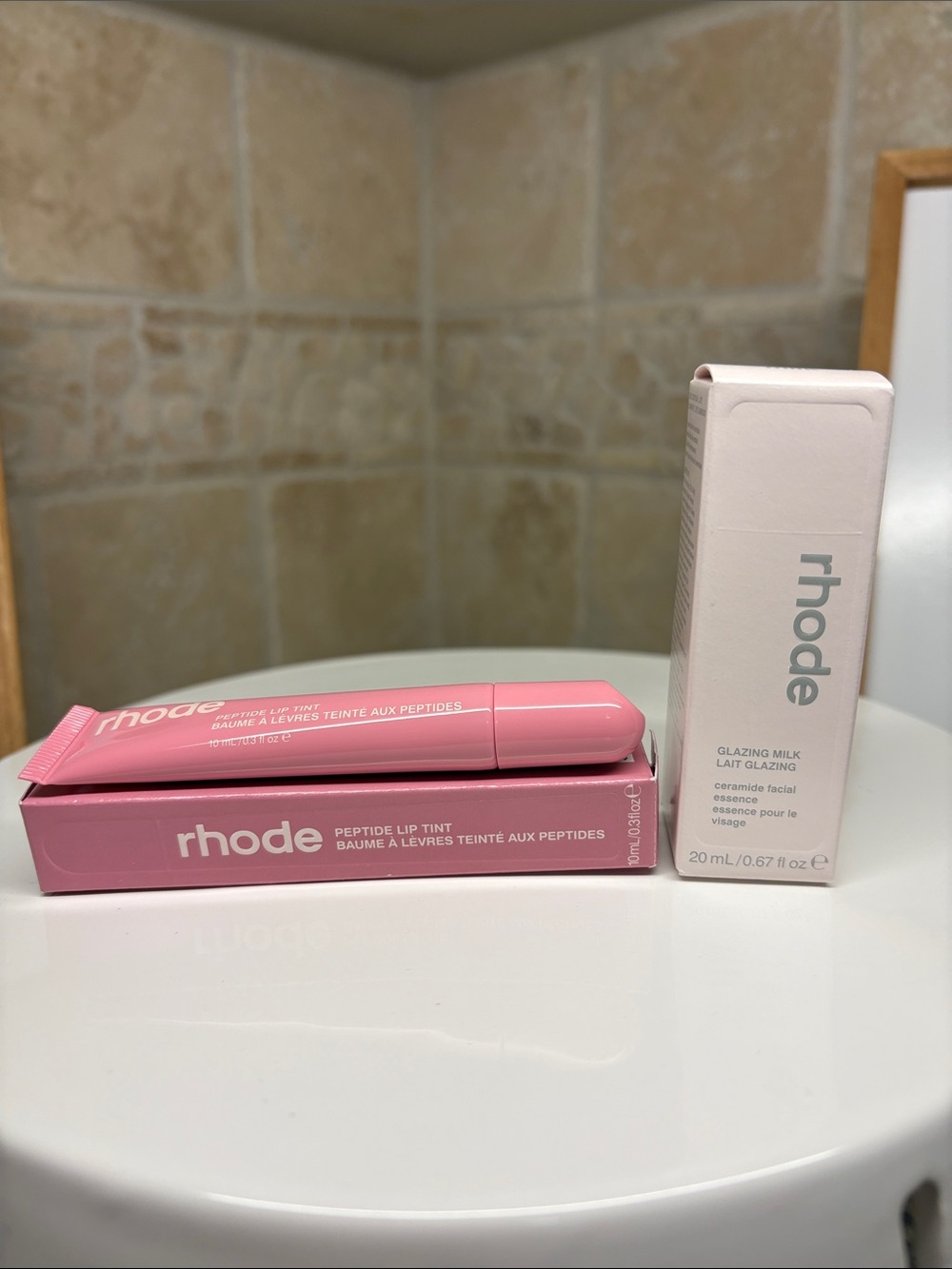 RHODE BUNDLE - Peptide Lip Tint in Ribbon & Glazing Milk